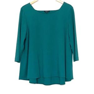 Lafayette 148 New York Teal Top
